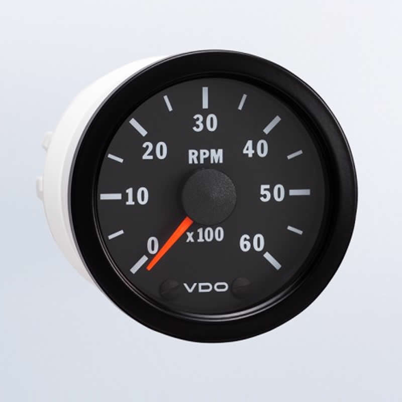 VDO Cockpit Vision Tachometer 6000 RPM 52mm 12V gauge
